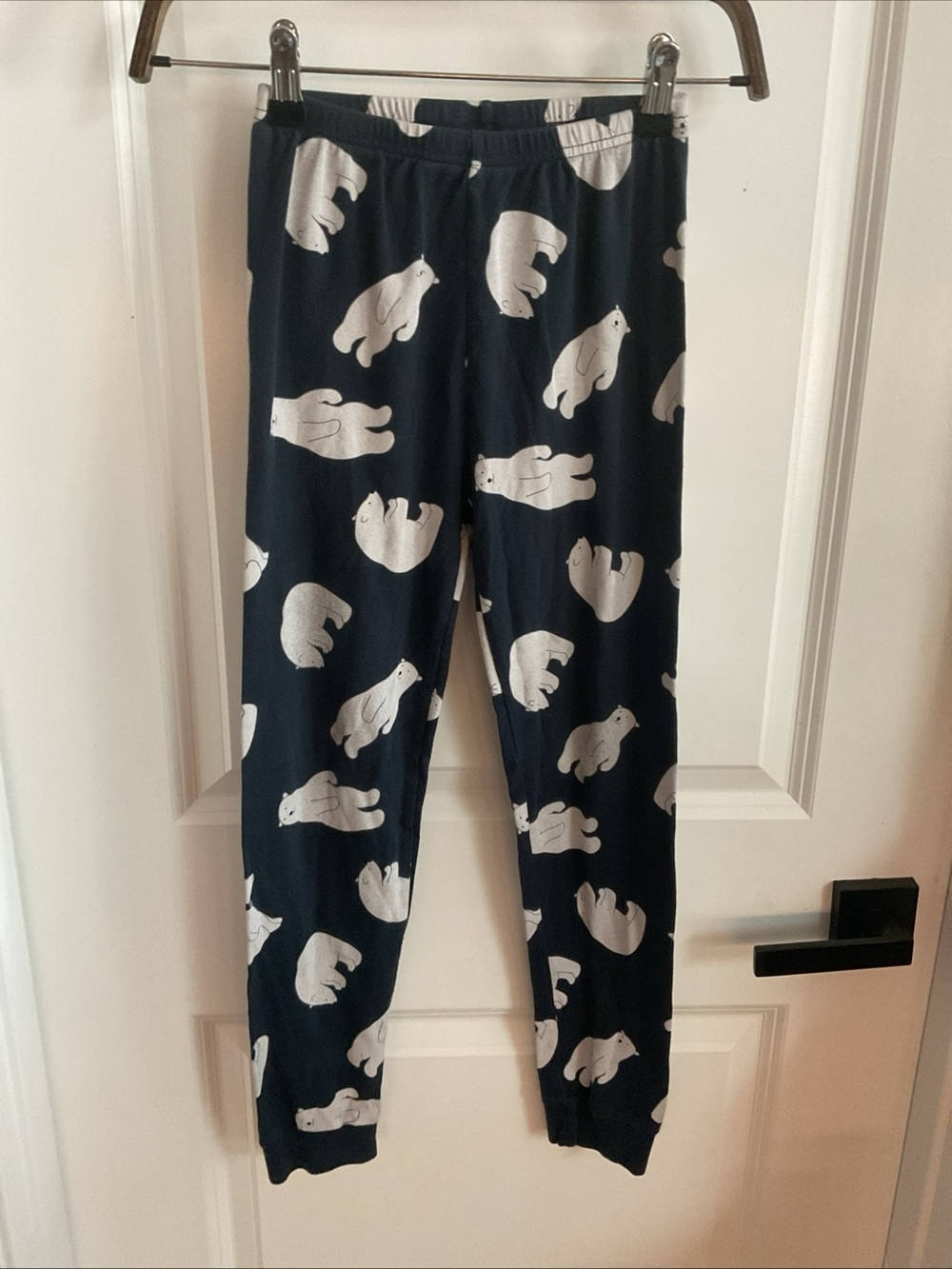 Gymboree - Navy Lounge Pants with White Polar Bear Motif - Boys Size Medium